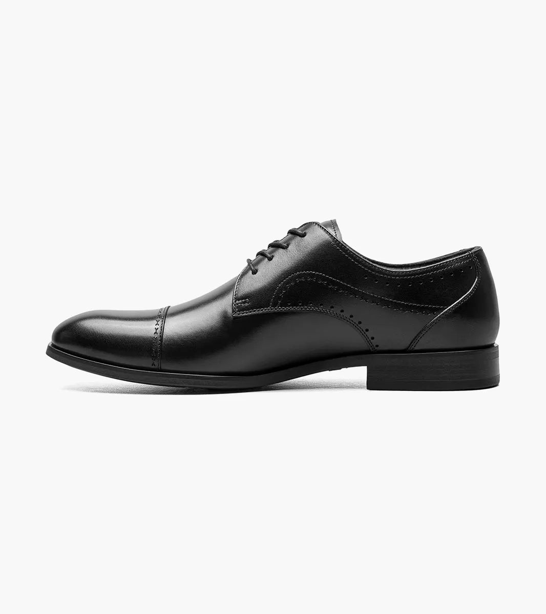 Stacy Adams Bryant Cap Toe Oxford Shoes Leather Black 25634-001