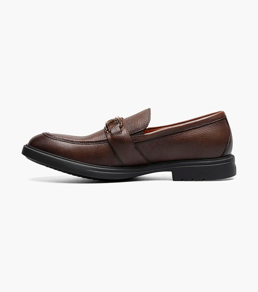 Stacy Adams Todridge Moc Toe Bit Slip On Shoes Brown Tumbled 25729-247