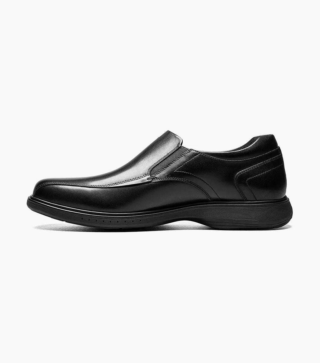 Nunn Bush KORE Pro Bike Toe Slip On Shoes Soft Leather Black 84945-001