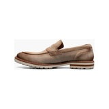 Stacy Adams Hopkins Moc Toe Penny Slip-On Shoes Sand 25708-269