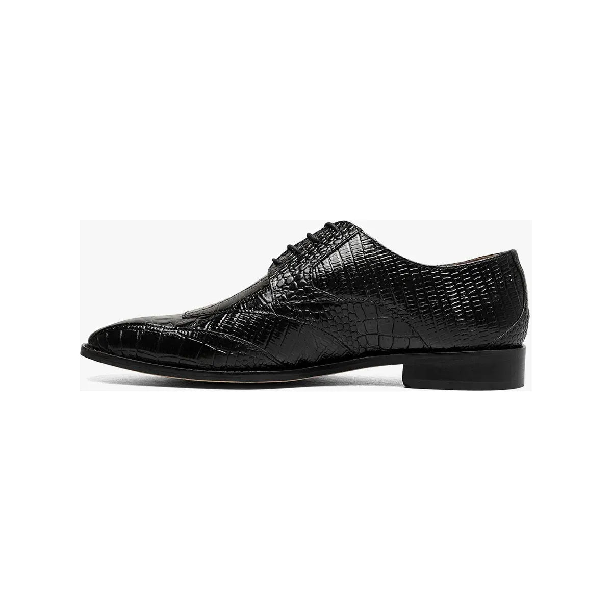 Stacy Adams Tristano Modified Bike Toe Oxford Shoes Black 25694-001