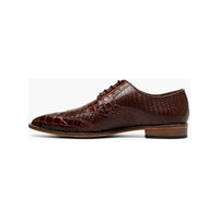 Stacy Adams Tristano Modified Bike Toe Oxford Shoes Cognac 25694-221