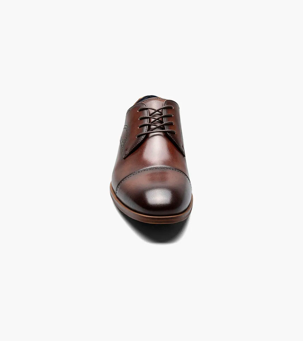 Stacy Adams Bryant Cap Toe Oxford Shoes Leather Brown 25634-200