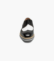 Stacy Adams Beaumont Wingtip Oxford Men's Shoes Black And White  25723-111