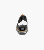 Stacy Adams Beaumont Wingtip Oxford Men's Shoes Black And White  25723-111