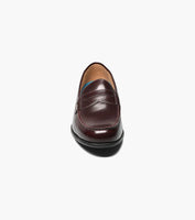 Nunn Bush Drexel Moc Toe Penny Loafer Dress Shoes Burgundy 84744-601