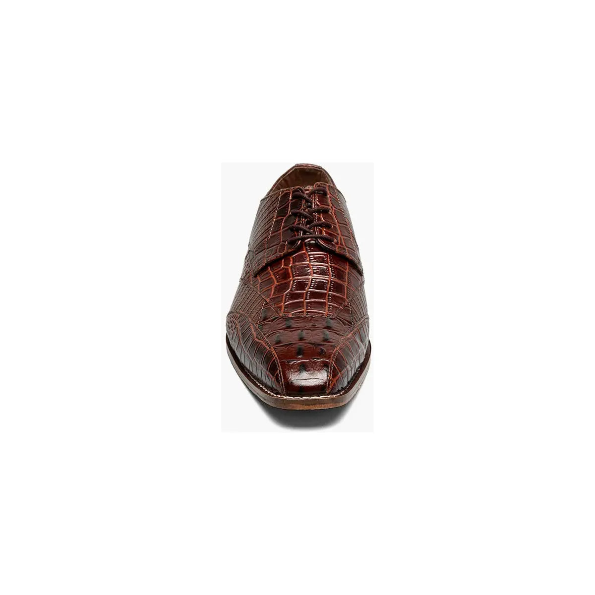 Stacy Adams Tristano Modified Bike Toe Oxford Shoes Cognac 25694-221