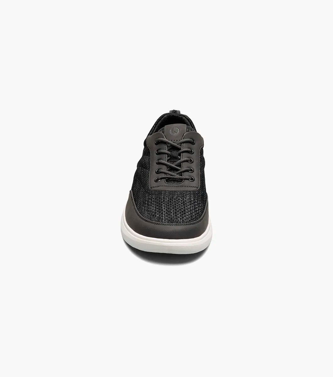Nunn Bush Ponte Knit Moc Toe Sneaker Lightweight Black Multi 85116-009