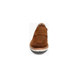 Stacy Adams Hopkins Moc Toe Penny Slip-On Shoes Brown Suede 25708-245