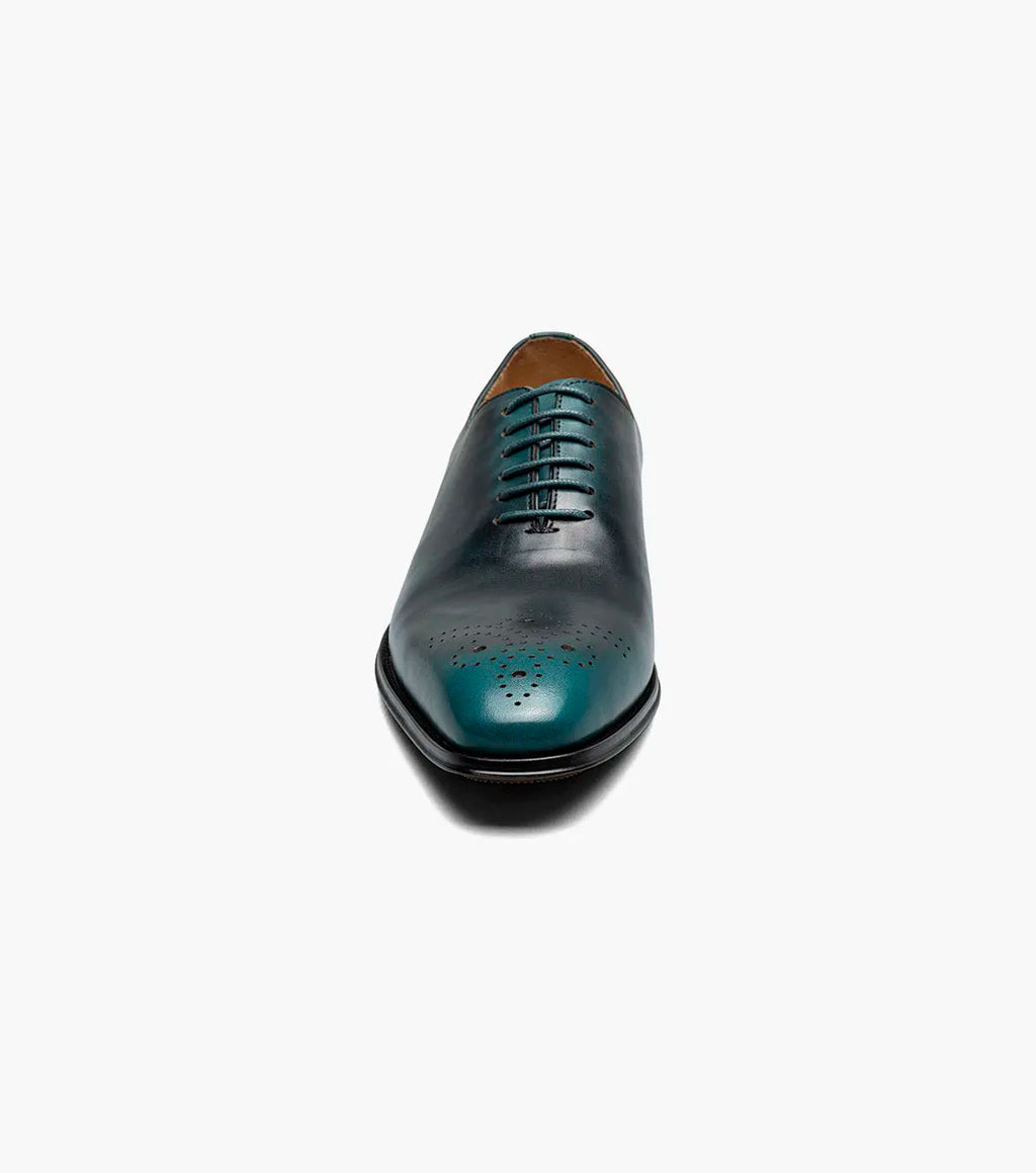 Stacy Adams Hallquist Plain Toe Oxford Shoes Leather Turquoise 25742-440