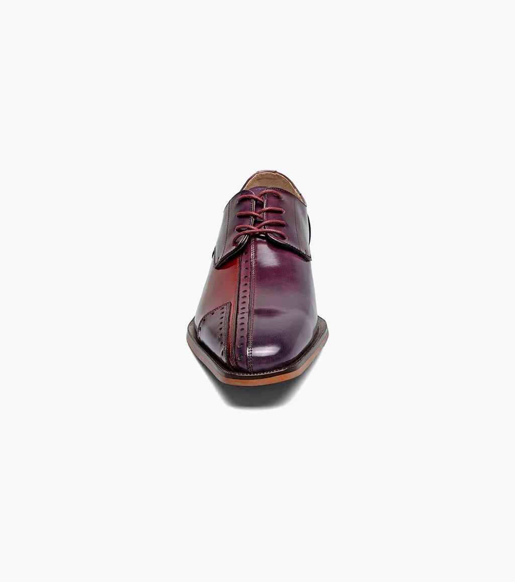 Stacy Adams Palmento Modified CapToe Oxford Dress Shoes Burgundy Multi 25740-641