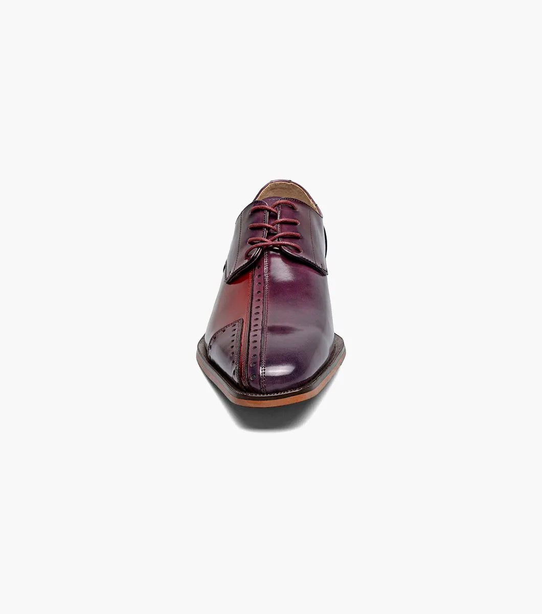 Stacy Adams Palmento Modified CapToe Oxford Dress Shoes Burgundy Multi 25740-641