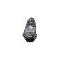 Stacy Adams Plaza Modified Cap Toe Oxford Shoes Leather Black Gray 25608-975