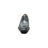 Stacy Adams Plaza Modified Cap Toe Oxford Shoes Leather Black Gray 25608-975