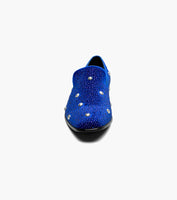 Stacy Adams Spangle Rhinestone Slip On Shoes Royal Blue 25699-432