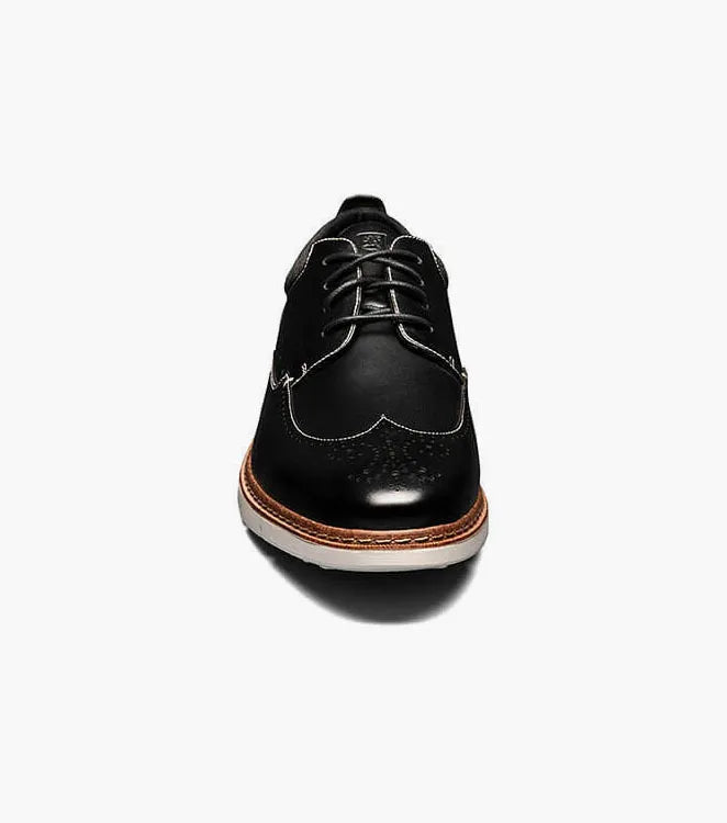 Stacy Adams Synergy Wingtip Oxford Walking Sneaker Black 25418-001