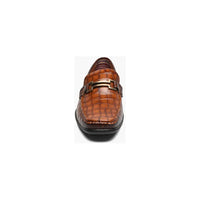 Stacy Adams Embrey Moc Toe Bit Slip-On Dress Shoes Cognac 25703-221