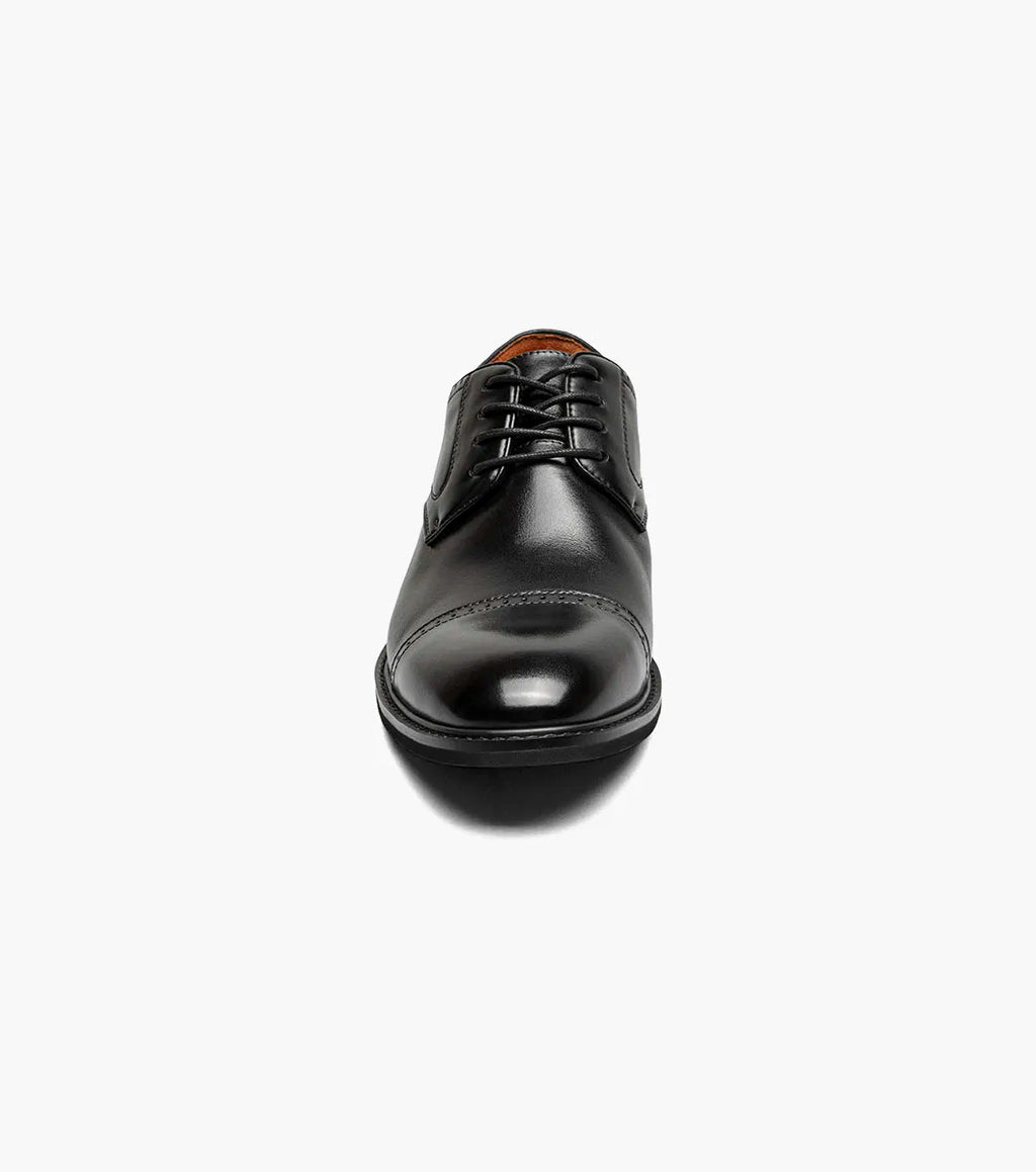 Stacy Adams Bailey Cap Toe Oxford Rich Leather Shoes Black 25750-001