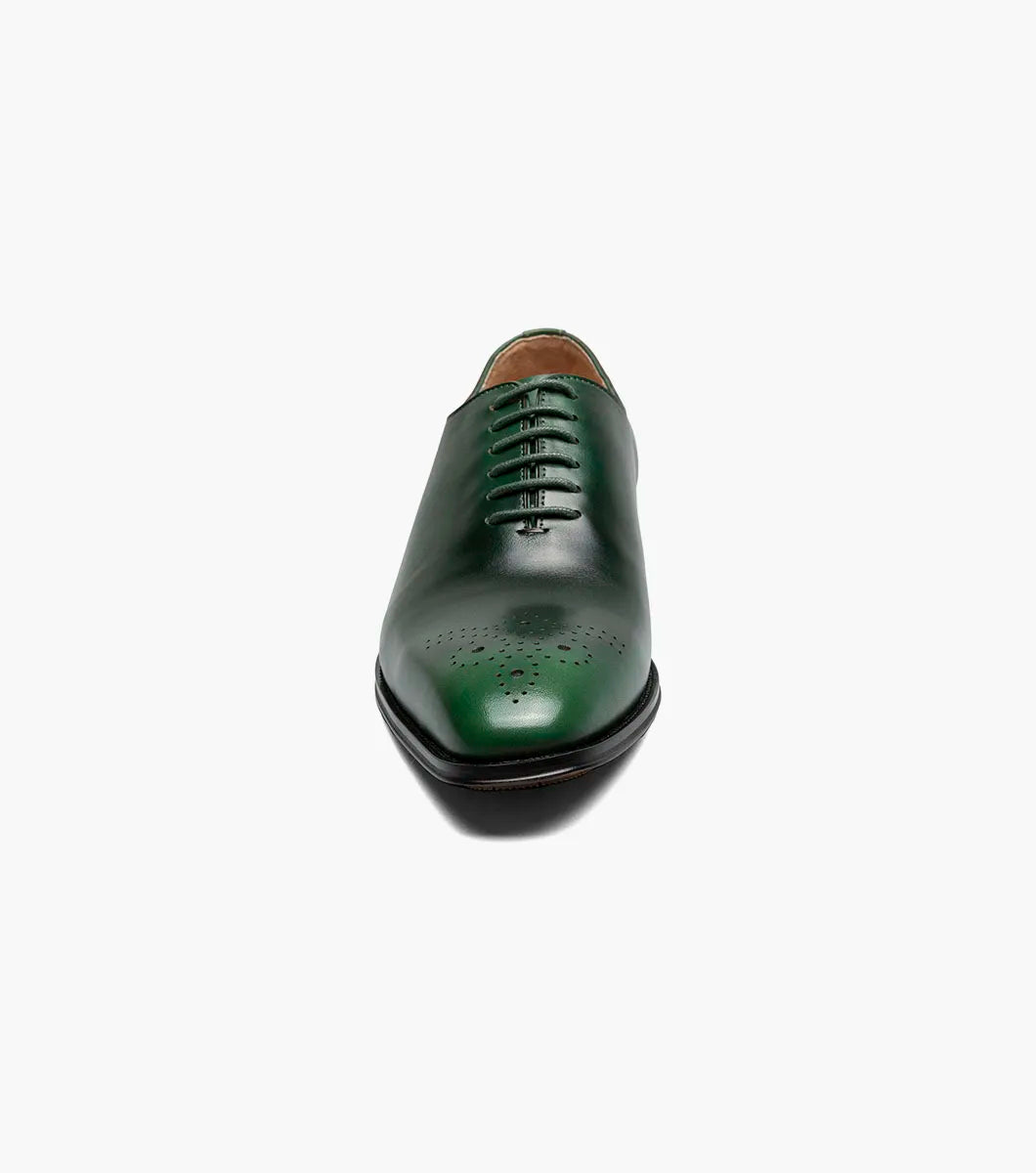 Stacy Adams Hallquist Plain Toe Oxford Shoes Leather Green 25742-300