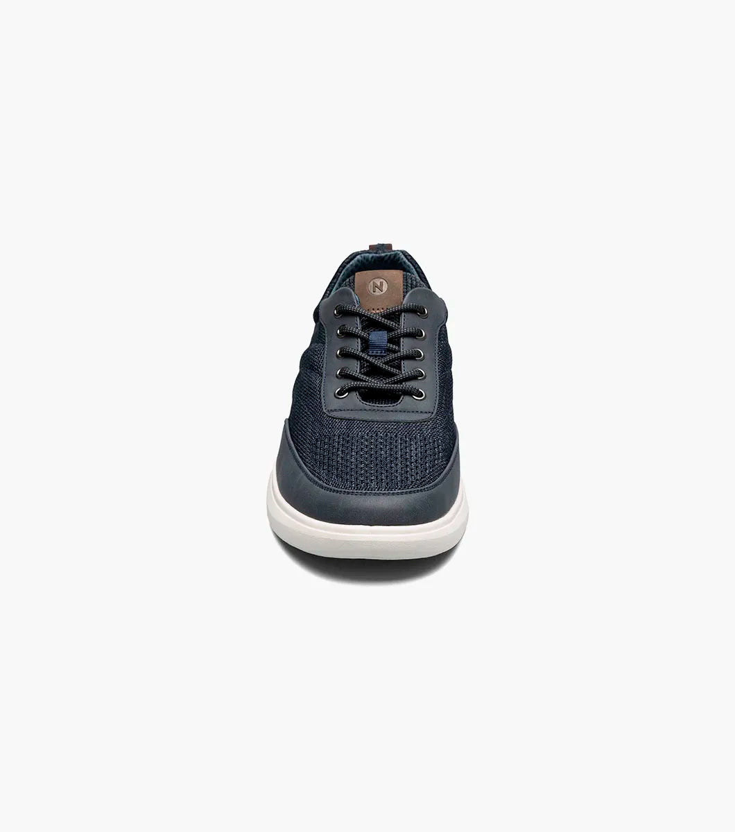Nunn Bush Ponte Knit Moc Toe Sneaker Lightweight Navy Multi 85116-492