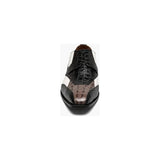 Stacy Adams Tristano Modified Bike Toe Oxford Shoes Black Gray 25694-910