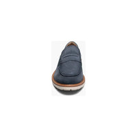 Stacy Adams Hopkins Moc Toe Penny Slip-On Shoes Navy Suede 25708-415
