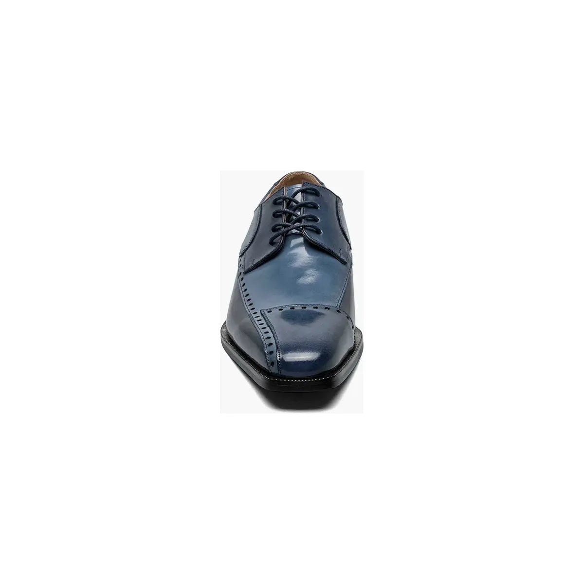 Stacy Adams Plaza Modified Cap Toe Oxford Shoes Leather Blue Multi 25608-460