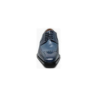 Stacy Adams Plaza Modified Cap Toe Oxford Shoes Leather Blue Multi 25608-460