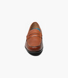Nunn Bush Drexel Moc Toe Penny Loafer Dress Shoes Cognac 84744-221