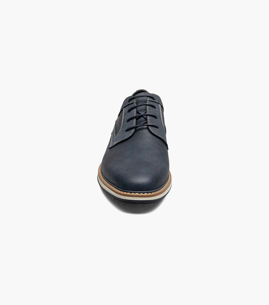 Stacy Adams Phineas Plain Toe Oxford Shoes Navy 25774-410