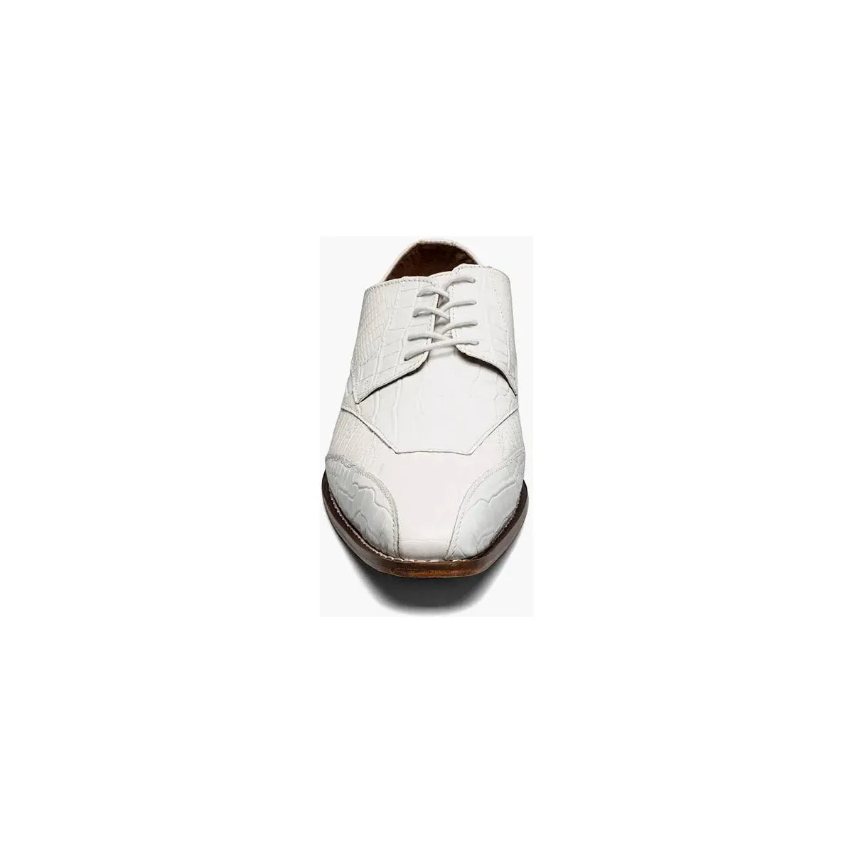 Stacy Adams Tristano Modified Bike Toe Oxford Shoes White 25694-100