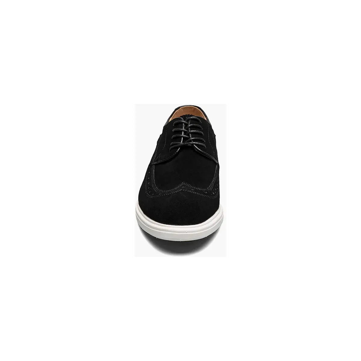Stacy Adams Trudell Wingtip Lace Up Walking Shoes Black Suede 25691-008