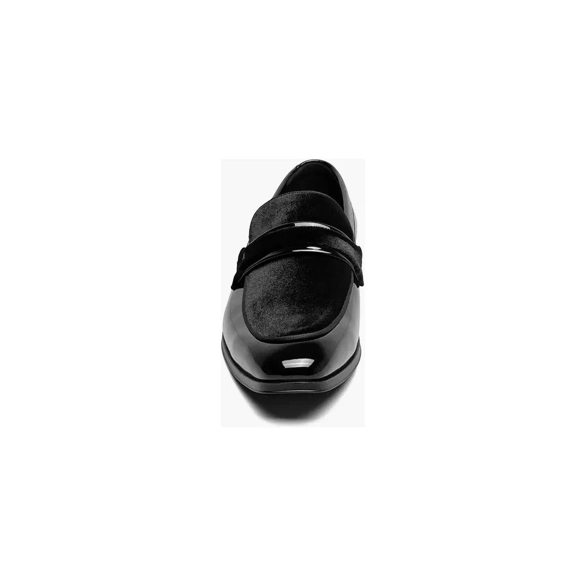 Stacy Adams Spratley Moc Toe Saddle Slip On Dress Shoes Black 25686-001