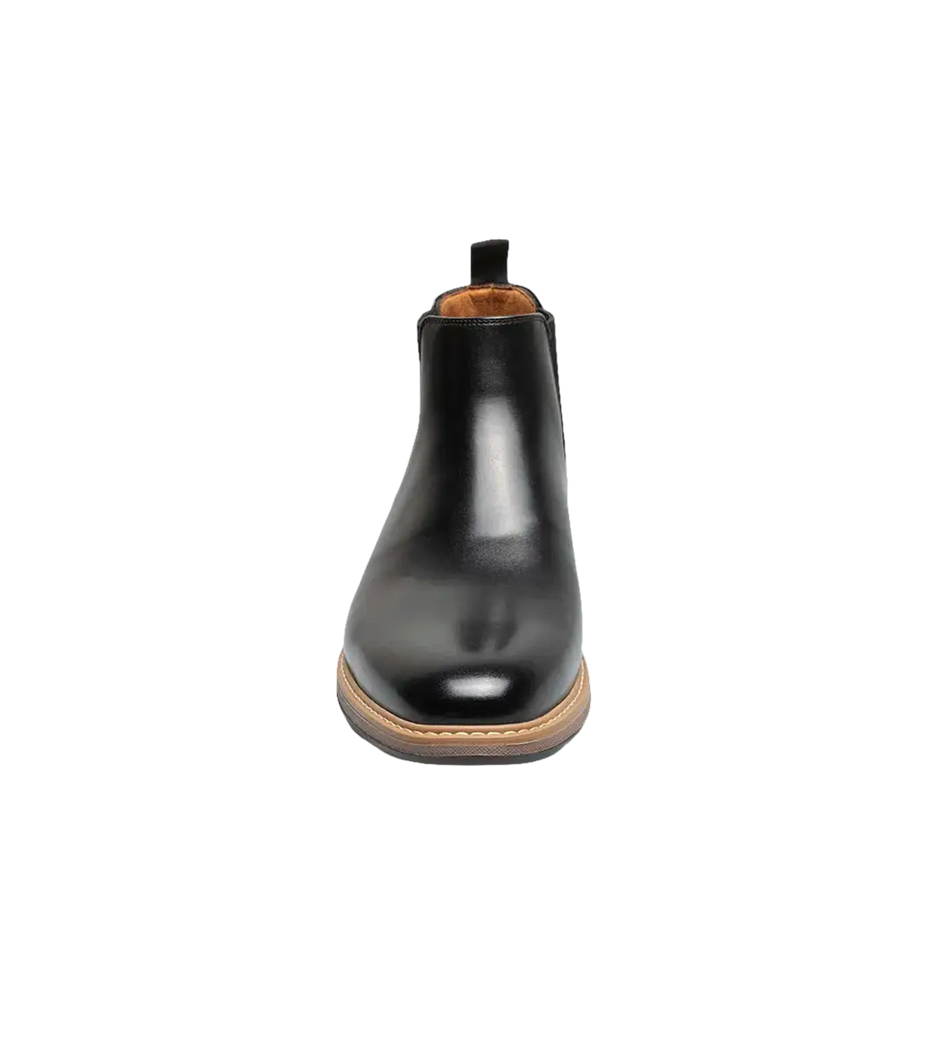 Stacy Adams Platt Plain Toe Chelsea Boot Light Weight Black 25755-001