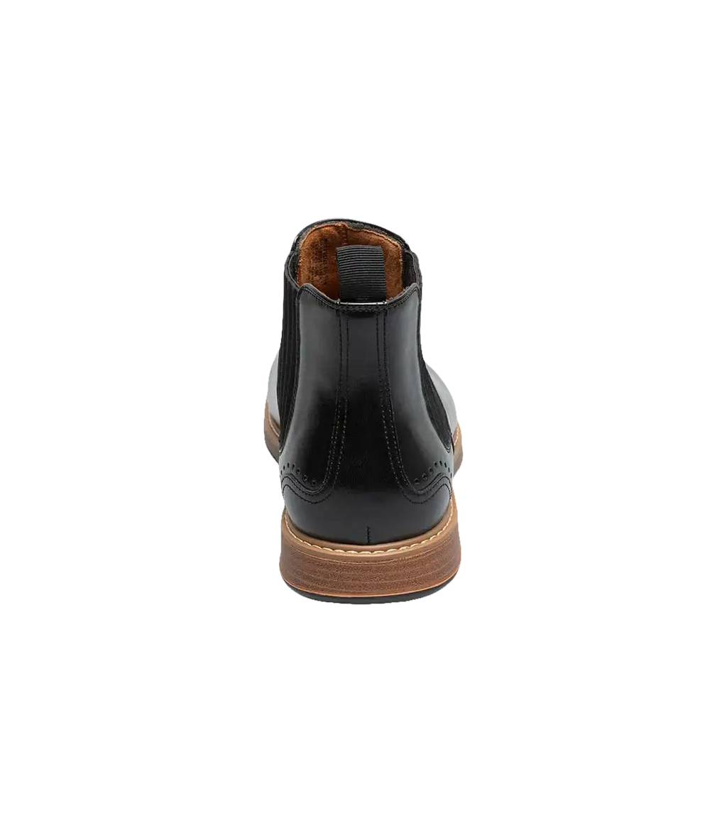 Stacy Adams Platt Plain Toe Chelsea Boot Light Weight Black 25755-001
