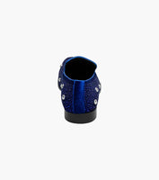 Stacy Adams Spangle Rhinestone Slip On Shoes Royal Blue 25699-432