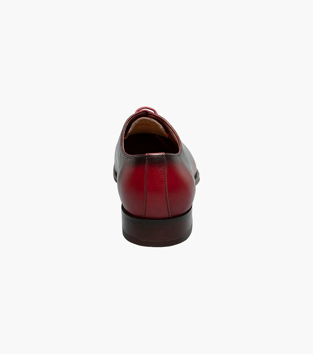 Stacy Adams Hallquist Plain Toe Oxford Shoes Leather Red 25742-600