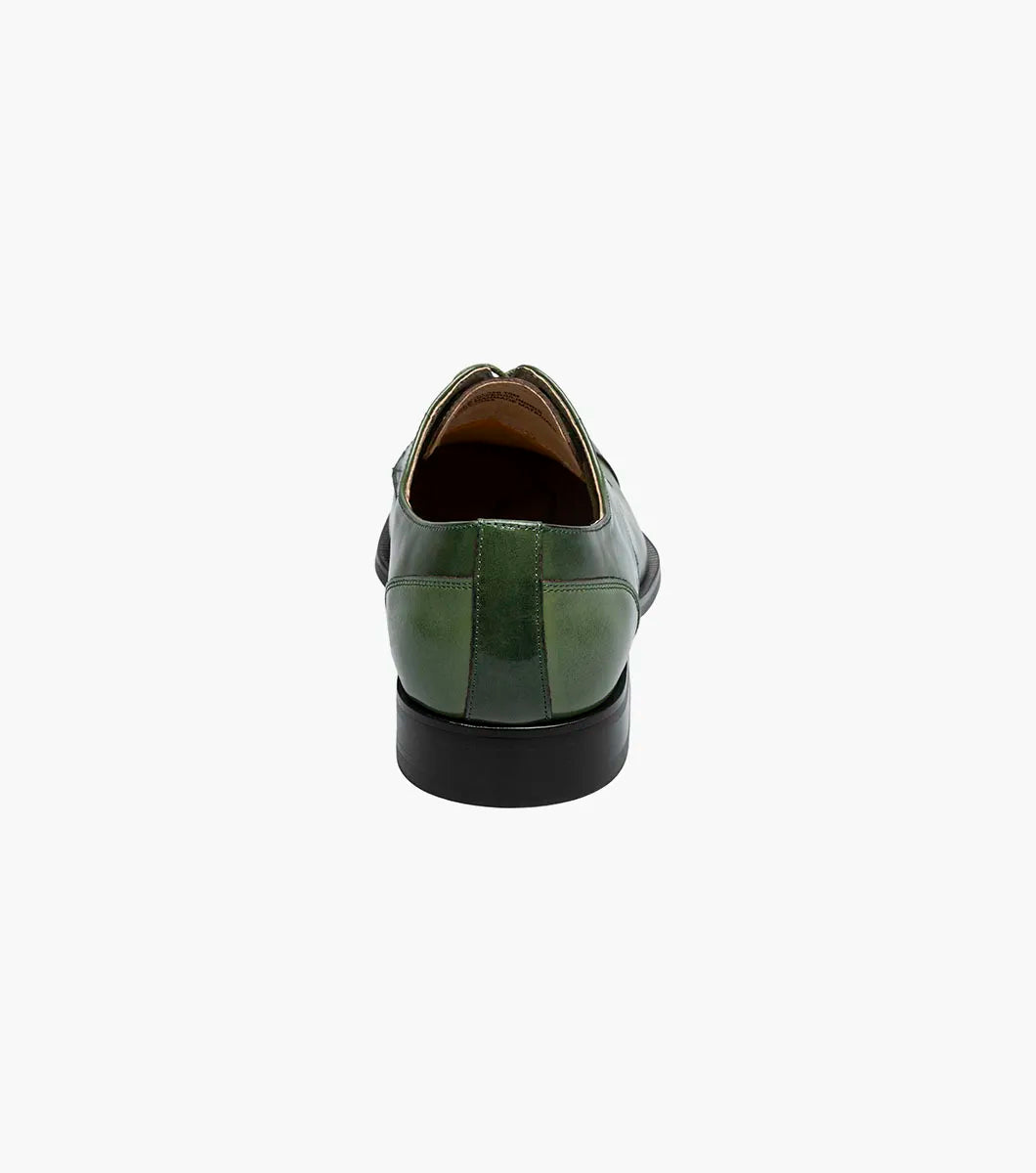 Stacy Adams Palmento Modified CapToe Oxford Dress Shoes Green Multi 25740-340