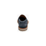 Stacy Adams Hopkins Moc Toe Penny Slip-On Shoes Navy Suede 25708-415