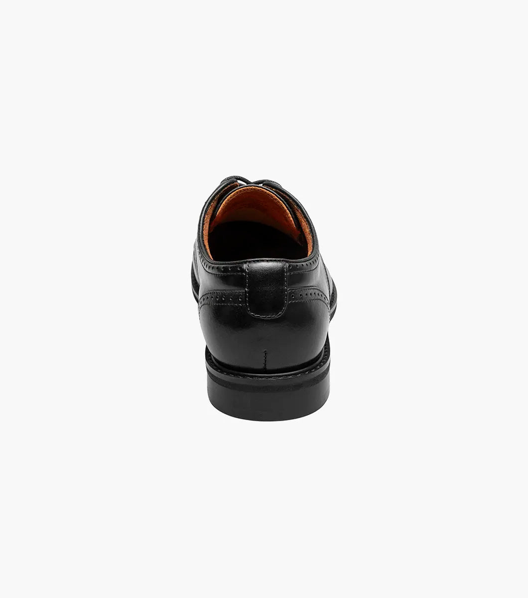 Stacy Adams Bailey Cap Toe Oxford Rich Leather Shoes Black 25750-001