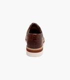 Stacy Adams Alario Wingtip Oxford Croco Leather Shoes Cognac 25725-221