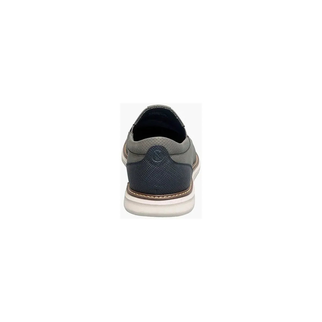 Nunn Bush Chase Casual Moc Toe Slip-On Walking Shoes Gray 85106-020