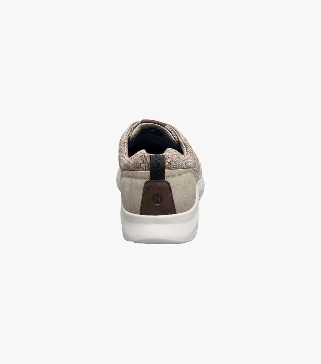 Nunn Bush Ponte Knit Moc Toe Sneaker Lightweight Taupe  Multi 85116-261
