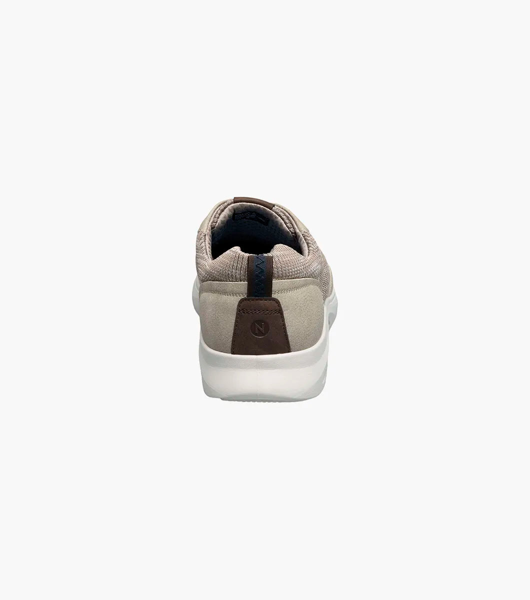 Nunn Bush Ponte Knit Moc Toe Sneaker Lightweight Taupe  Multi 85116-261