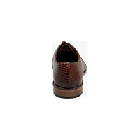 Stacy Adams Tristano Modified Bike Toe Oxford Shoes Cognac 25694-221