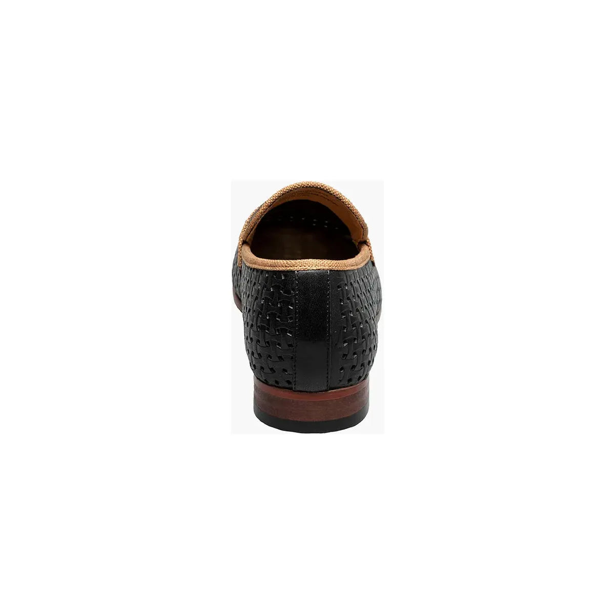 Stacy Adams Winstead Moc Toe Saddle Slip On Summer Shoes Black 25704-001