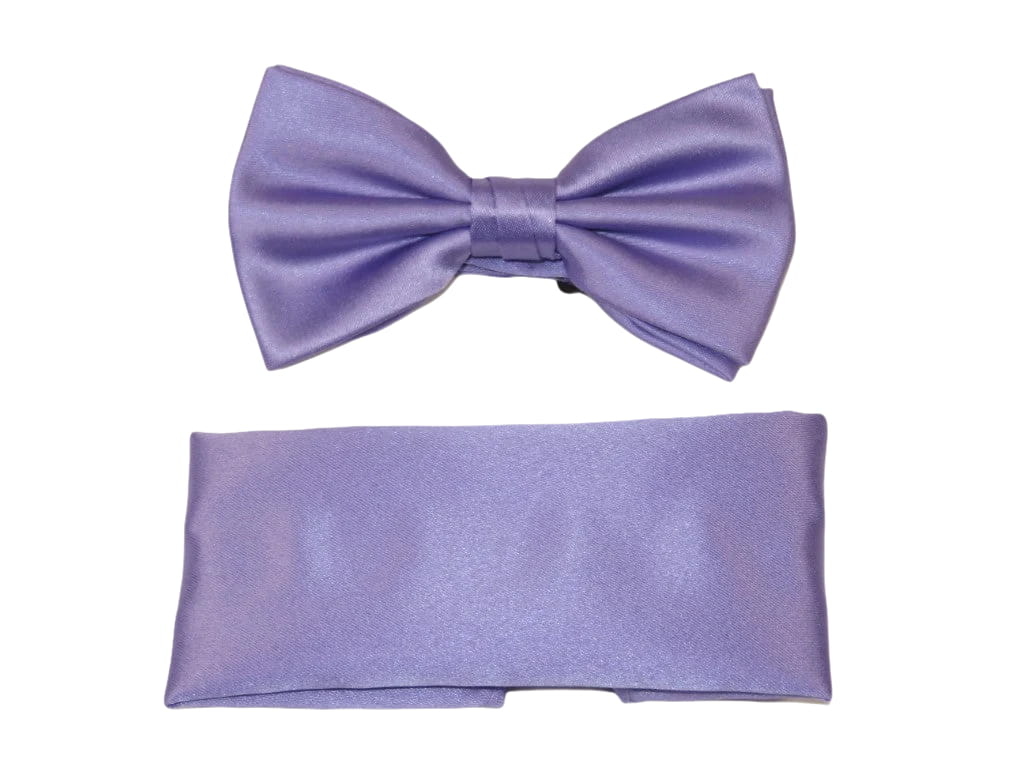 Men's satin Silky Bow Tie Hankie by J.Valintin Collection 10027 Lavender