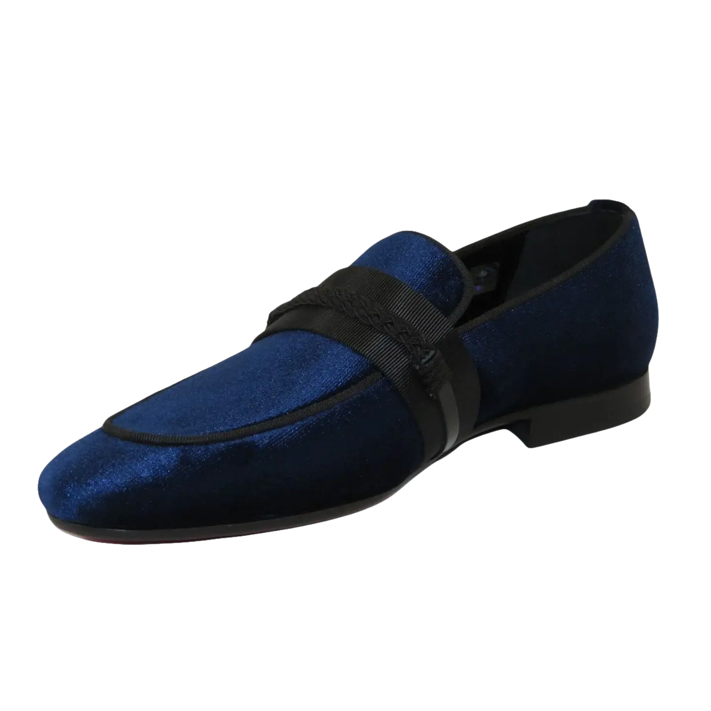 Men's GENIO Velvet Upper Leather Red Sole Shoes Turkey 120192017 Navy Blue