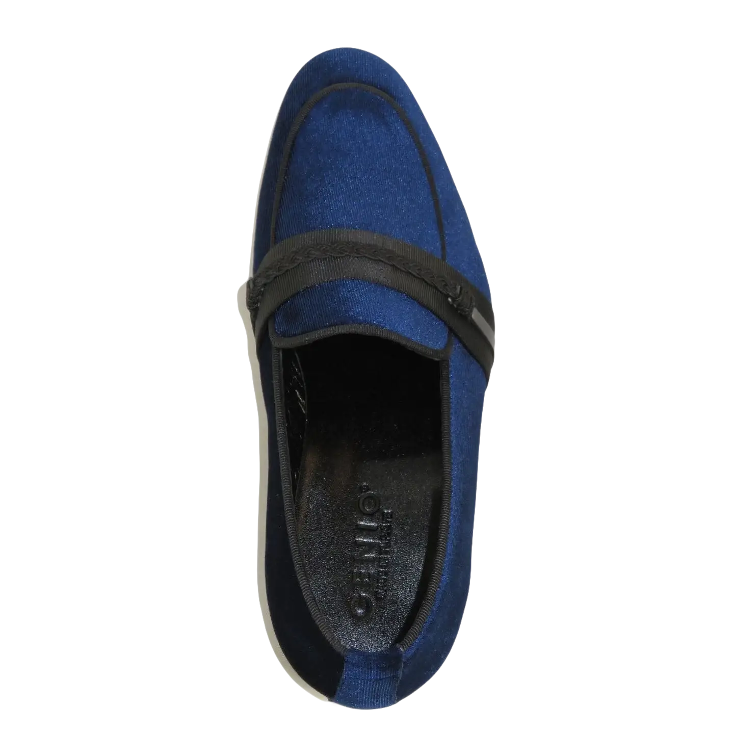Men's GENIO Velvet Upper Leather Red Sole Shoes Turkey 120192017 Navy Blue