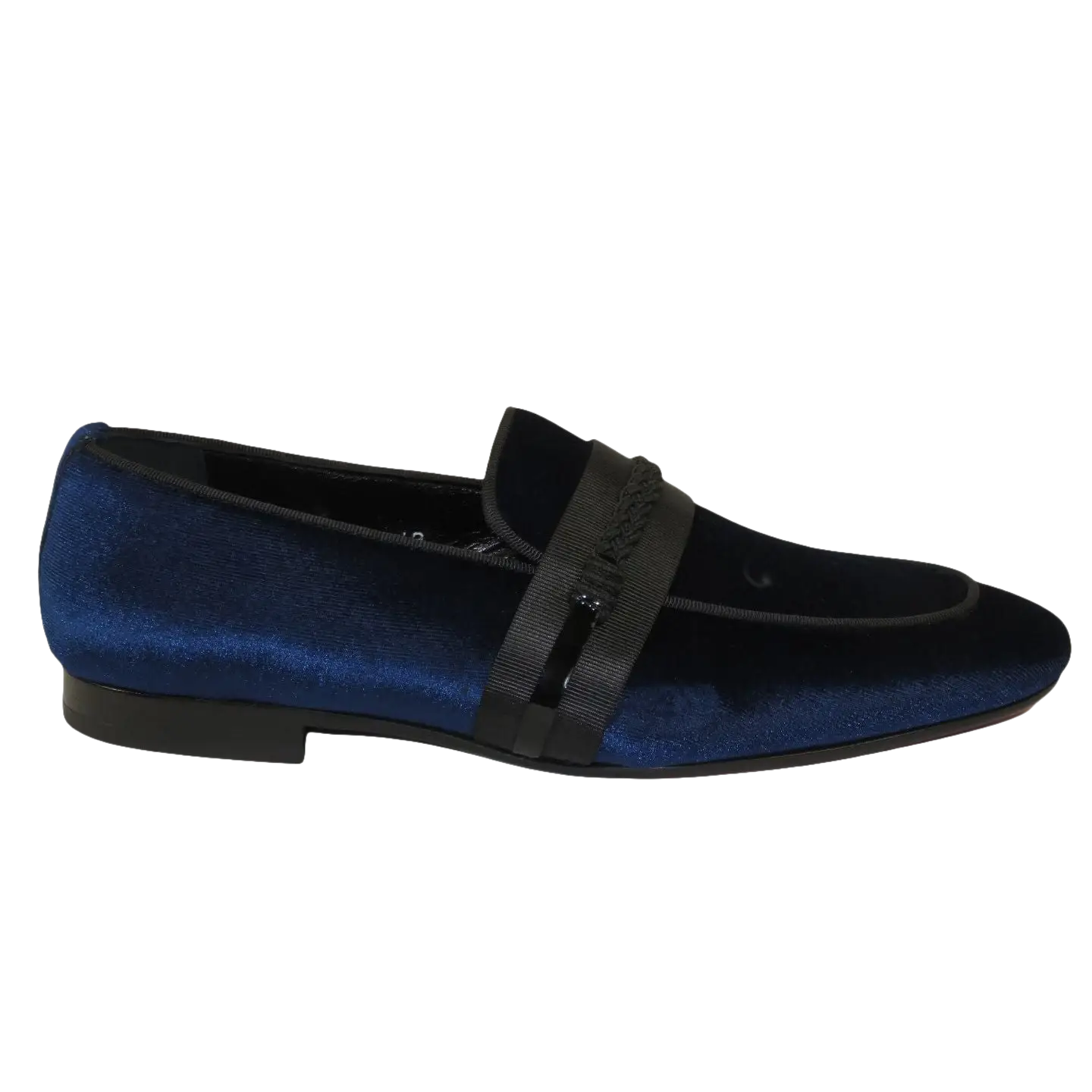 Men's GENIO Velvet Upper Leather Red Sole Shoes Turkey 120192017 Navy Blue